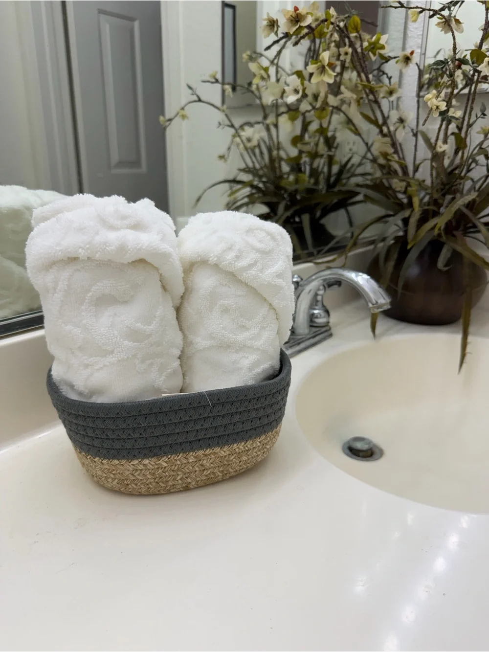 Brightroom Woven Rope Basket 8”L x 6”W x 4”H New with tags